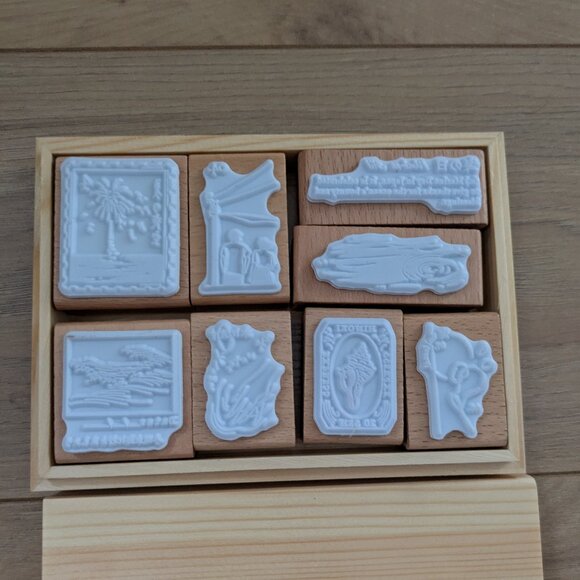 Hinoki Ocean/Sea Rubber Stamps Set - Picture 3 of 4